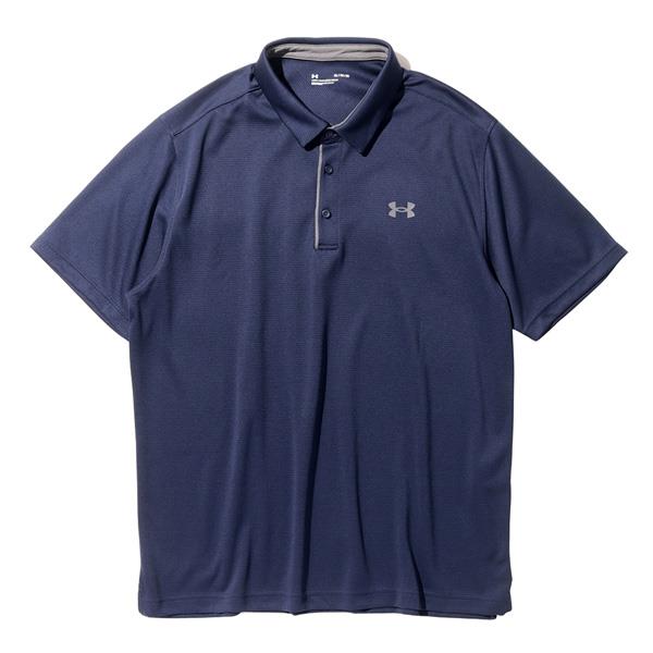 大きいサイズ メンズ UNDER ARMOUR アンダーアーマー 半袖 ゴルフ ポロシャツ TECH POLO USA直輸入 1290140-410