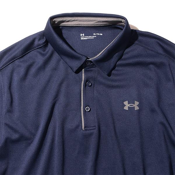 大きいサイズ メンズ UNDER ARMOUR アンダーアーマー 半袖 ゴルフ ポロシャツ TECH POLO USA直輸入 1290140-410