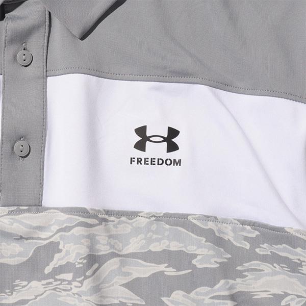 大きいサイズ メンズ UNDER ARMOUR アンダーアーマー 半袖 切替 ゴルフ ポロシャツ Freedom Playoff 3.0 Polo USA直輸入 1377373-035