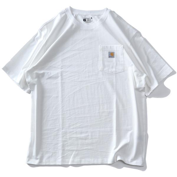 大きいサイズ メンズ CARHARTT カーハート ルーズフィット ヘヴィーウェイト ポケット付き 半袖 Tシャツ USA直輸入 k87
