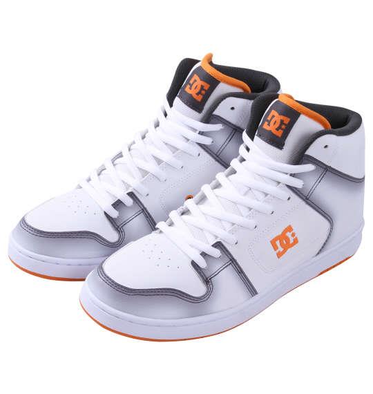 大きいサイズ メンズ DCSHOES スニーカー MANTECA 4 HI SE ホワイト × グレー × オレンジ 1240-3320-1 30 31 32