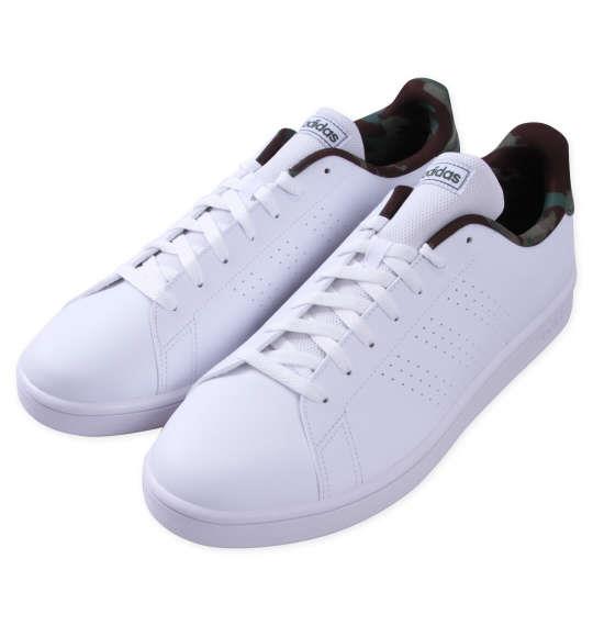 大きいサイズ メンズ adidas スニーカー ADVANTAGE BASE フットウェアホワイト 1240-3355-1 30 31 32