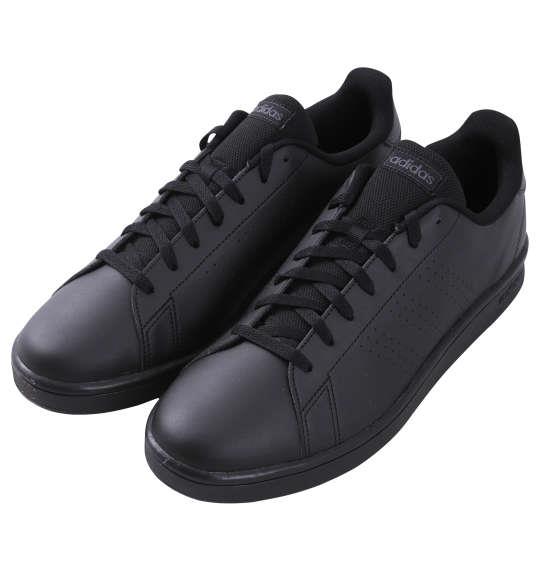 大きいサイズ メンズ adidas スニーカー ADVANTAGE BASE コアブラック 1240-3355-2 30 31 32