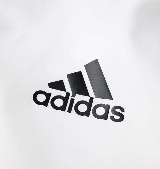 大きいサイズ メンズ adidas ウーブンフード ジャケット ホワイト 1273-3350-1 3XO 4XO 5XO 6XO 7XO 8XO