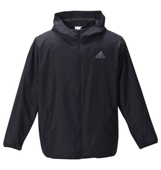 大きいサイズ メンズ adidas ウーブンフード ジャケット ブラック 1273-3350-2 3XO 4XO 5XO 6XO 7XO 8XO