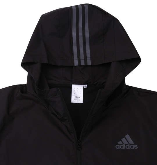 大きいサイズ メンズ adidas ウーブンフード ジャケット ブラック 1273-3350-2 3XO 4XO 5XO 6XO 7XO 8XO