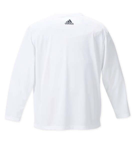 大きいサイズ メンズ adidas BOSカモ 長袖 Tシャツ ホワイト 1278-3300-1 3XO 4XO 5XO 6XO 7XO 8XO