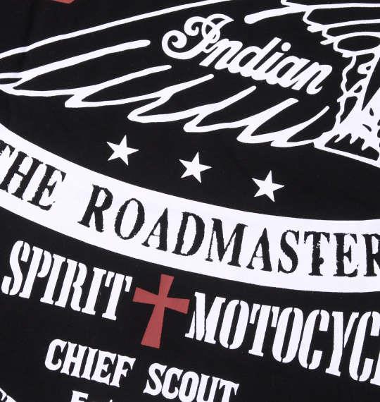 大きいサイズ メンズ INDIAN MOTOCYCLE 天竺プリント 長袖 Tシャツ ブラック 1278-3345-2 3L 4L 5L 6L