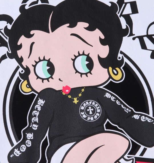 大きいサイズ メンズ BETTY BOOP 天竺プリント 長袖 Tシャツ ブラック 1278-3620-2 3L 4L 5L 6L