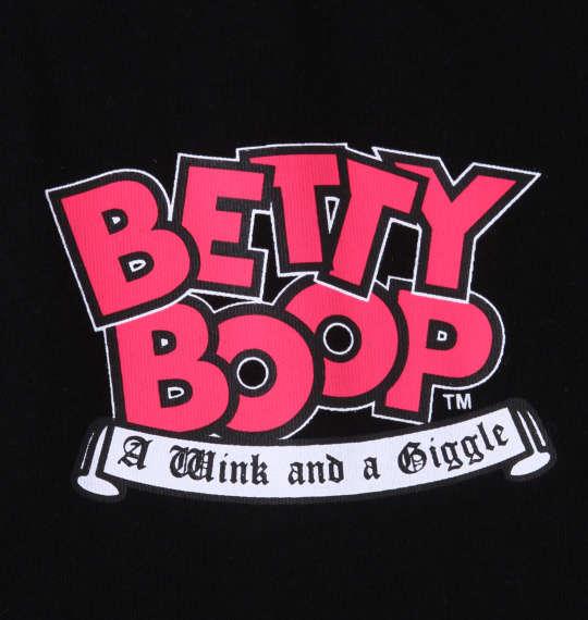 大きいサイズ メンズ BETTY BOOP 天竺プリント 長袖 Tシャツ ブラック 1278-3620-2 3L 4L 5L 6L