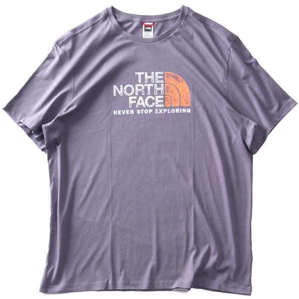 大きいサイズ メンズ THE NORTH FACE ノースフェイス プリント 半袖 Tシャツ RUST TEE USA直輸入 nf0a4m68-iwa