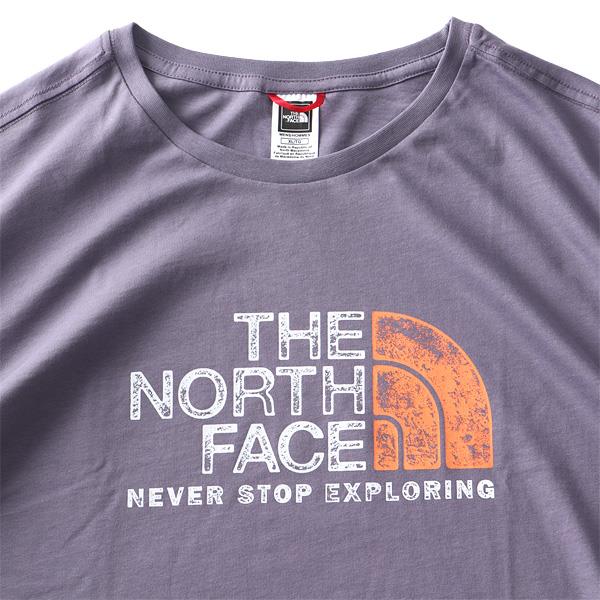 大きいサイズ メンズ THE NORTH FACE ノースフェイス プリント 半袖 Tシャツ RUST TEE USA直輸入 nf0a4m68-iwa