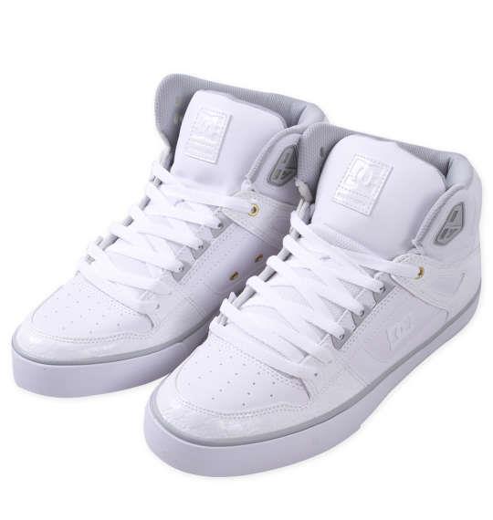 大きいサイズ メンズ DCSHOES スニーカー PURE HIGH-TOP WC SE SN ホワイト × シルバースパークル 1240-3322-1 30 31 32