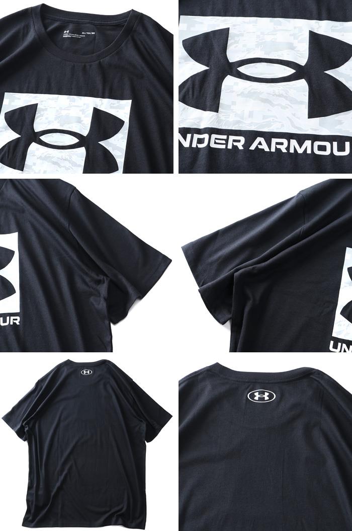 大きいサイズ メンズ UNDER ARMOUR アンダーアーマー ロゴプリント 半袖 Tシャツ ABC CAMO BOXED LOGO USA直輸入 1361673-001