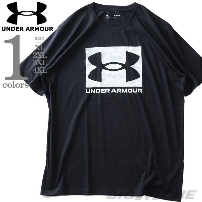 大きいサイズ メンズ UNDER ARMOUR アンダーアーマー ロゴプリント 半袖 Tシャツ ABC CAMO BOXED LOGO USA直輸入 1361673-001