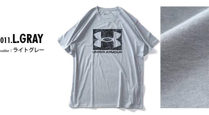 大きいサイズ メンズ UNDER ARMOUR アンダーアーマー ロゴプリント 半袖 Tシャツ ABC CAMO BOXED LOGO USA直輸入 1361673-011