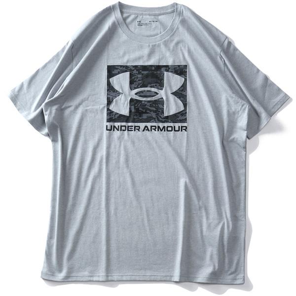 大きいサイズ メンズ UNDER ARMOUR アンダーアーマー ロゴプリント 半袖 Tシャツ ABC CAMO BOXED LOGO USA直輸入 1361673-011
