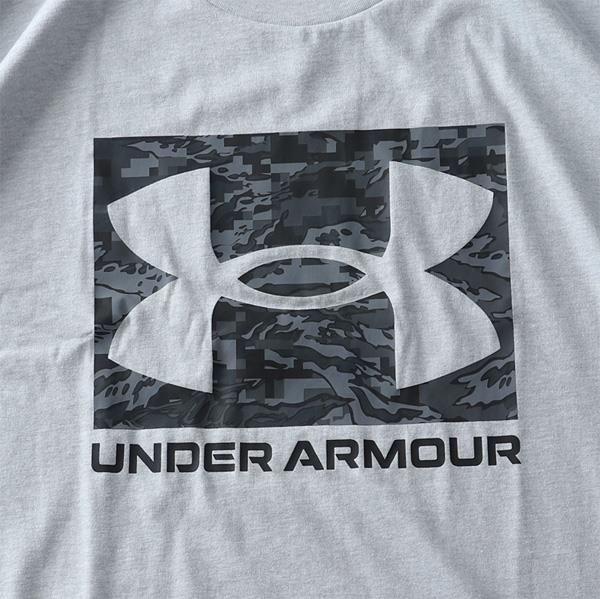 大きいサイズ メンズ UNDER ARMOUR アンダーアーマー ロゴプリント 半袖 Tシャツ ABC CAMO BOXED LOGO USA直輸入 1361673-011