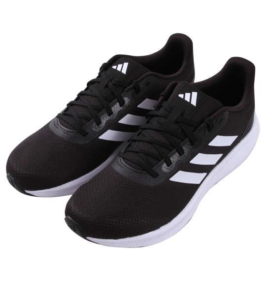 大きいサイズ メンズ adidas スニーカー RUNFALCON3.0 コアブラック 1240-3350-1 30 31 32