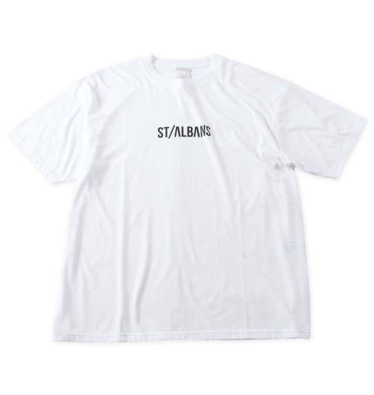 大きいサイズ メンズ BEAUMERE 膨れジャガード 長袖 カーディガン + 半袖 Tシャツ ブラック × ホワイト 1258-3330-2 3L 4L 5L 6L