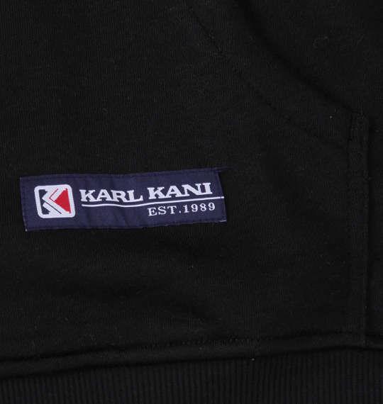 【max8】大きいサイズ メンズ KARL KANI 裏毛 フルジップ パーカー ブラック 1278-3366-2 3L 4L 5L 6L 8L