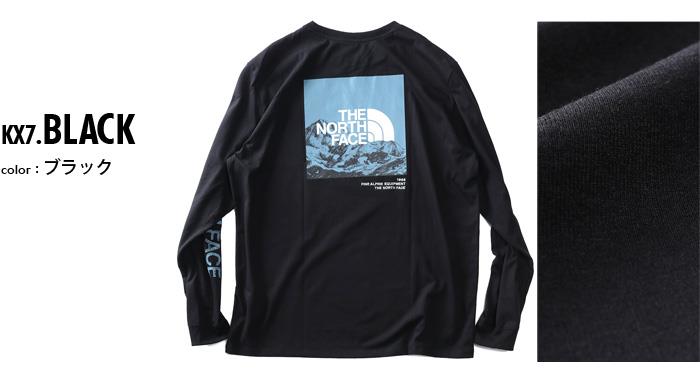 【AS1006】大きいサイズ メンズ THE NORTH FACE ノースフェイス プリント 長袖 Tシャツ LOGO PLAY TEE USA直輸入 nf0a5gml-kx7