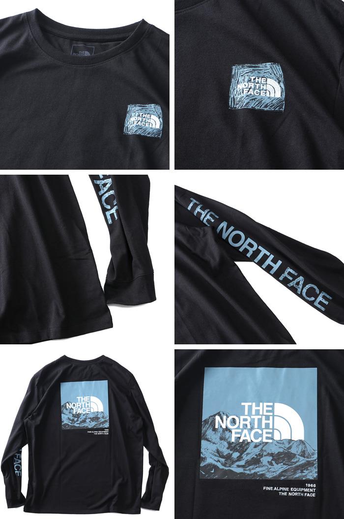 【AS1006】大きいサイズ メンズ THE NORTH FACE ノースフェイス プリント 長袖 Tシャツ LOGO PLAY TEE USA直輸入 nf0a5gml-kx7