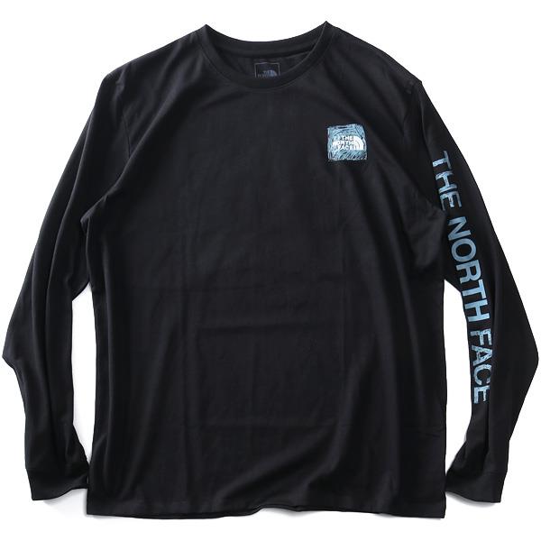 【AS1006】大きいサイズ メンズ THE NORTH FACE ノースフェイス プリント 長袖 Tシャツ LOGO PLAY TEE USA直輸入 nf0a5gml-kx7