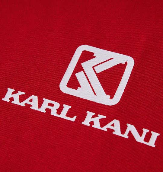 【max8】大きいサイズ メンズ KARL KANI 天竺 長袖 Tシャツ レッド 1278-3365-3 3L 4L 5L 6L 8L