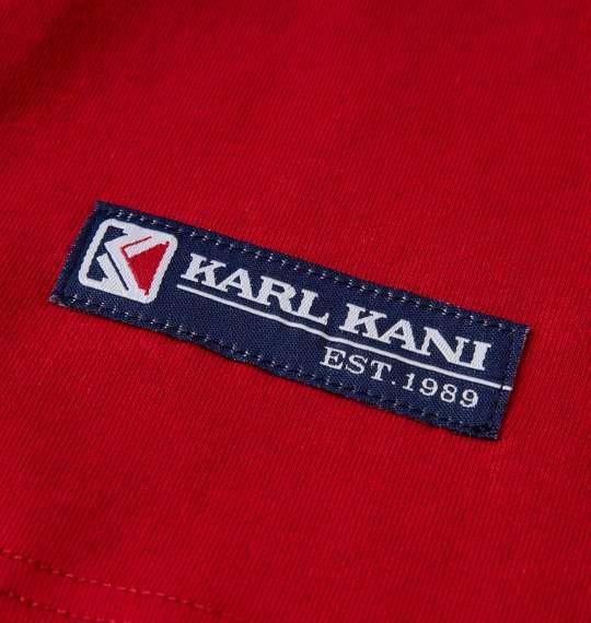 【max8】大きいサイズ メンズ KARL KANI 天竺 長袖 Tシャツ レッド 1278-3365-3 3L 4L 5L 6L 8L