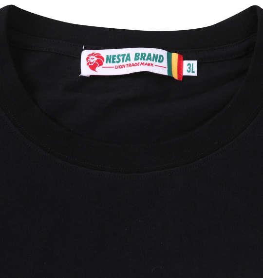 大きいサイズ メンズ NESTA BRAND 天竺 長袖 Tシャツ ブラック 1278-3390-2 3L 4L 5L 6L 8L