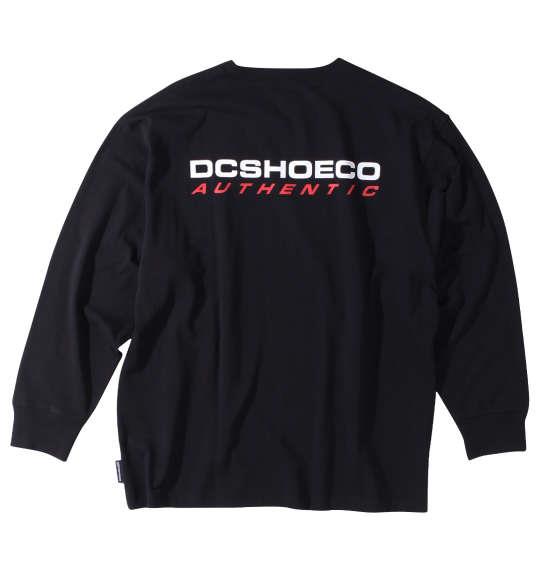 大きいサイズ メンズ DCSHOES 23AUTHENTIC OBLIQUE LOGO 長袖 Tシャツ ブラック 1278-3630-2 3L 4L 5L 6L