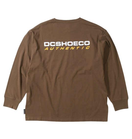 大きいサイズ メンズ DCSHOES 23AUTHENTIC OBLIQUE LOGO 長袖 Tシャツ ブラウン 1278-3630-3 3L 4L 5L 6L