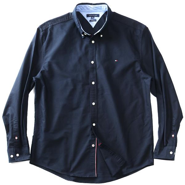 【AS1006】大きいサイズ メンズ TOMMY HILFIGER トミーヒルフィガー 長袖 オックスフォード ボタンダウン シャツ USA直輸入 78b7122