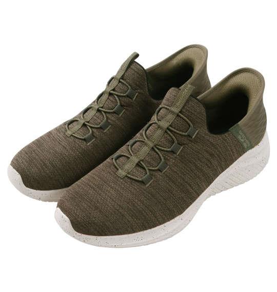 大きいサイズ メンズ SKECHERS スニーカー SKECHERS SLIP-INS ULTRA FLEX 3.0-RIGHT AWAY オリーブ 1240-3345-1 30 31 32