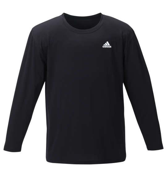 【max8】大きいサイズ メンズ adidas コンプレッション ロングスリーブ シャツ ブラック 1249-3340-1 3L 4L 5L 6L 8L