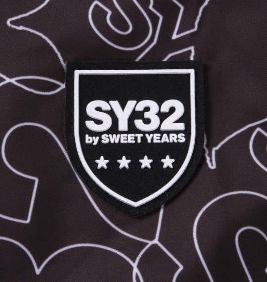 大きいサイズ メンズ SY32 by SWEET YEARS プリント ウインドブレーカー ブラック 1273-3346-2 3L 4L 5L 6L