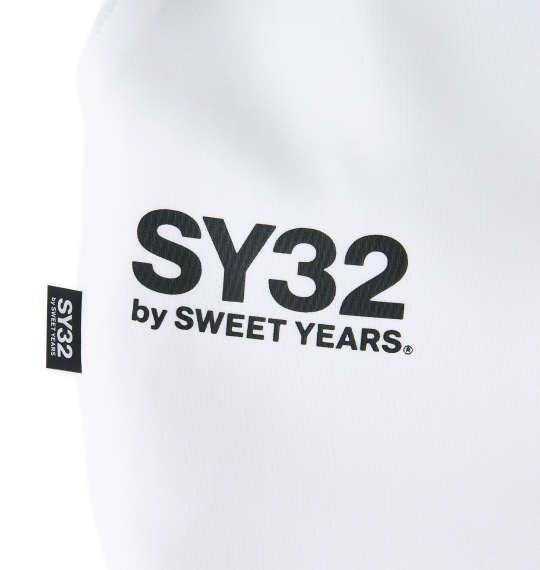 大きいサイズ メンズ SY32 by SWEET YEARS ダブルニットエンボスカモシールドロゴ パンツ ホワイト × ブラック 1274-3315-1 3L 4L 5L 6L