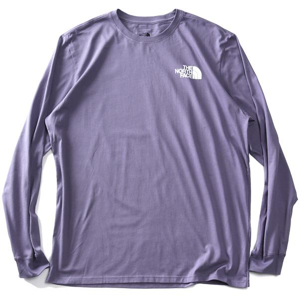 【AS1006】大きいサイズ メンズ THE NORTH FACE ノースフェイス プリント 長袖 Tシャツ BOX NSE TEE USA直輸入 nf0a811n-ian