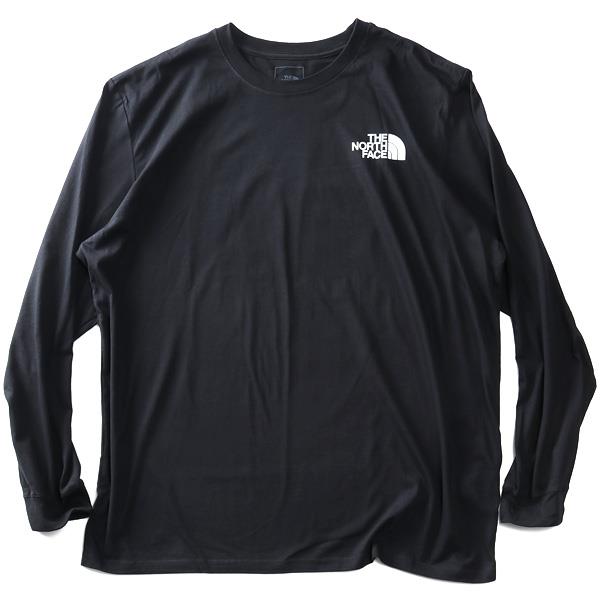 【AS1006】大きいサイズ メンズ THE NORTH FACE ノースフェイス プリント 長袖 Tシャツ BOX NSE TEE USA直輸入 nf0a811n-ky4