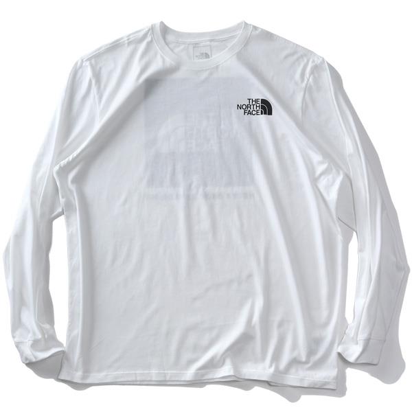 【AS1006】大きいサイズ メンズ THE NORTH FACE ノースフェイス プリント 長袖 Tシャツ BOX NSE TEE USA直輸入 nf0a811n-la9