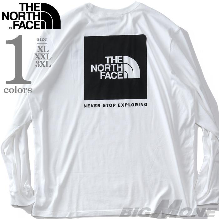 【AS1006】大きいサイズ メンズ THE NORTH FACE ノースフェイス プリント 長袖 Tシャツ BOX NSE TEE USA直輸入 nf0a811n-la9