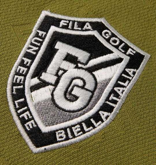 大きいサイズ メンズ FILA GOLF 半袖 シャツ + インナー セット カーキ × ホワイト 1278-3320-2 3L 4L 5L 6L