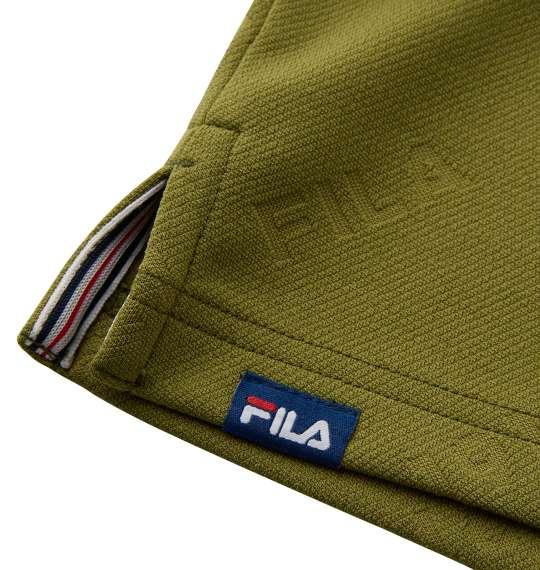 大きいサイズ メンズ FILA GOLF 半袖 シャツ + インナー セット カーキ × ホワイト 1278-3320-2 3L 4L 5L 6L