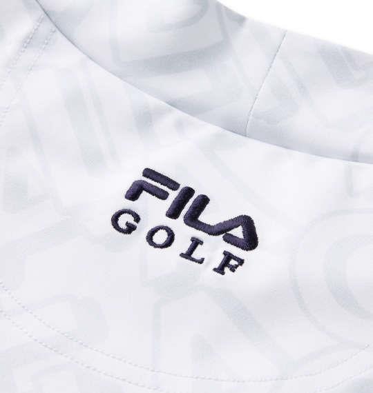 大きいサイズ メンズ FILA GOLF タイポプリント モックネック 長袖 シャツ ホワイト 1278-3321-1 3L 4L 5L 6L