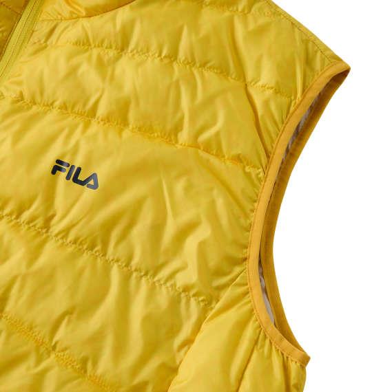 大きいサイズ メンズ FILA GOLF ハイブリット ダウン ベスト イエロー 1273-3300-1 3L 4L 5L 6L