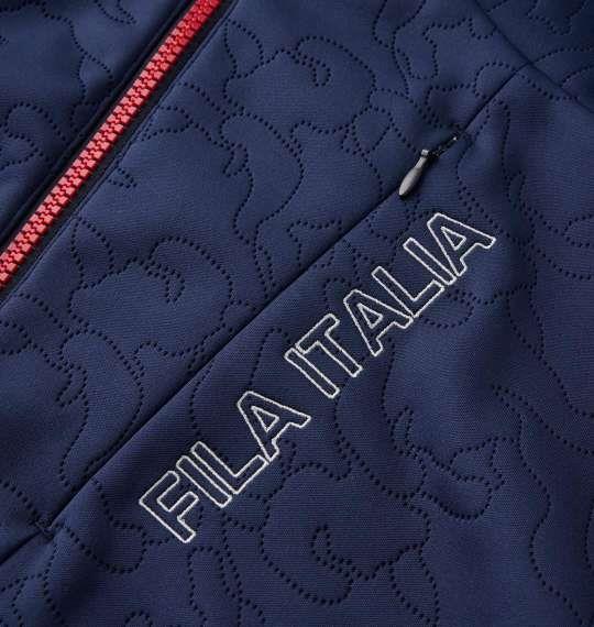 大きいサイズ メンズ FILA GOLF 高周波キルト ボンディング ブルゾン ネイビー 1273-3302-1 3L 4L 5L 6L