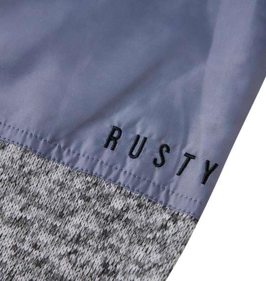 大きいサイズ メンズ RUSTY ニット フリース パンツ ホワイトグレー杢 1274-3305-1 3L 4L 5L 6L 8L