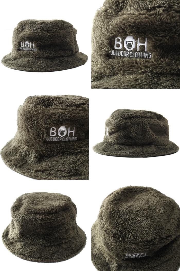 【AS1006】大きいサイズ メンズ BH ビィエイチ ボア バケット ハット 帽子 bhh-230601