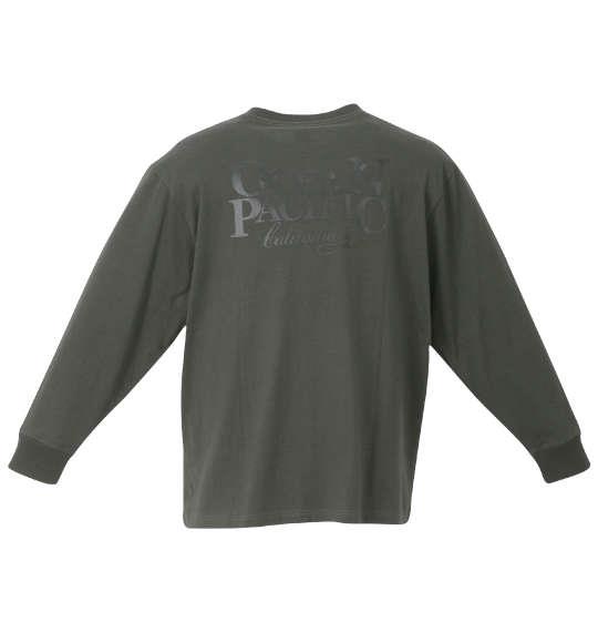 【max8】大きいサイズ メンズ OCEAN PACIFIC 天竺 長袖 Tシャツ チャコールグレー 1278-3615-2 3L 4L 5L 6L 8L